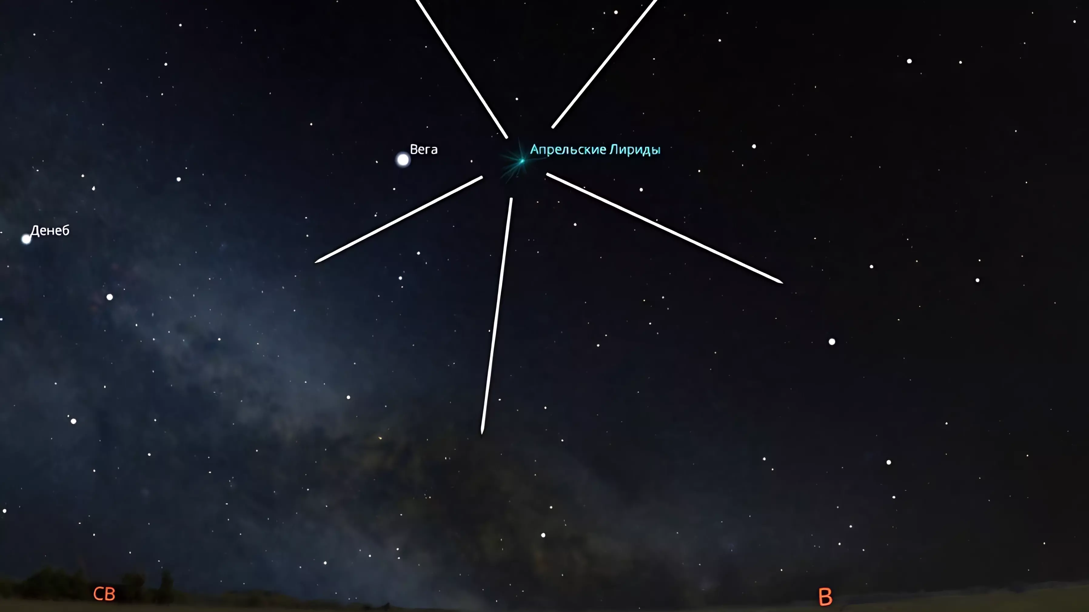 Сегодня ночью красноярцы смогут увидеть первый весенний звездопад