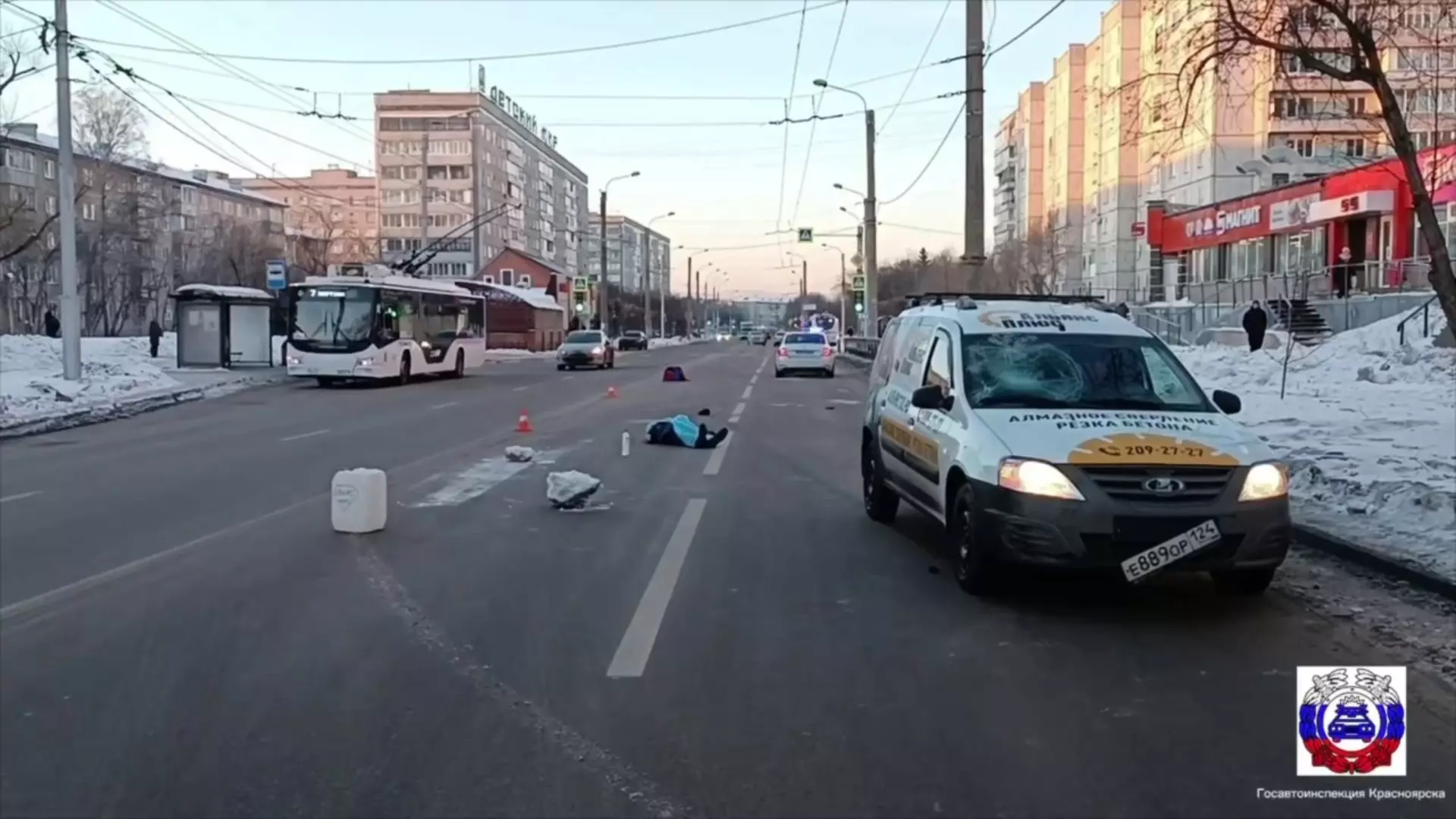 В Красноярске «Лада» насмерть сбила 84-летнего пешехода
