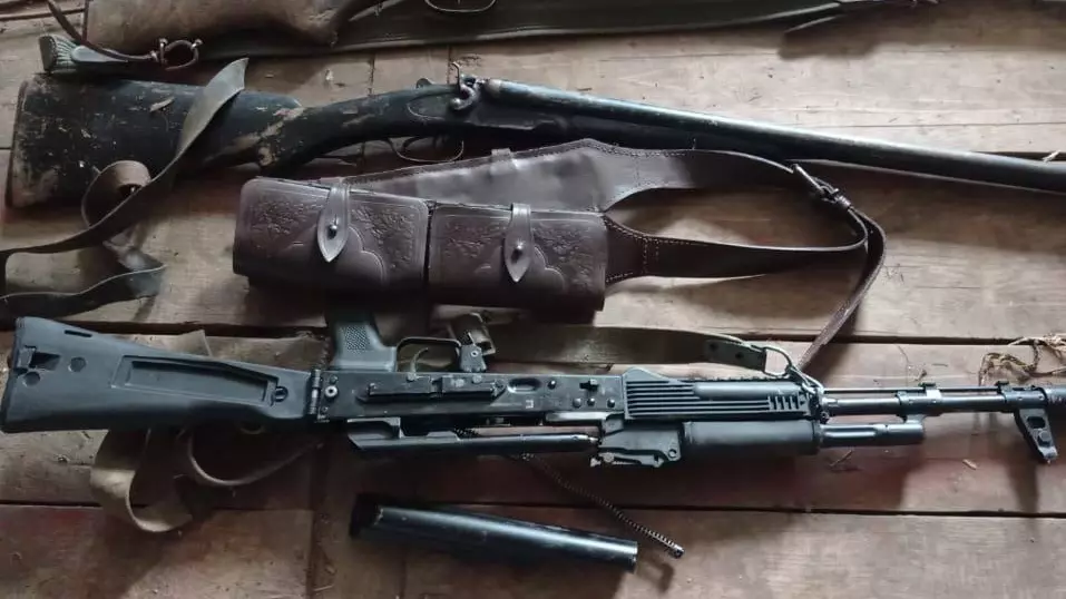В Красноярском крае полицейские нашли у жителя склад самодельного оружия
