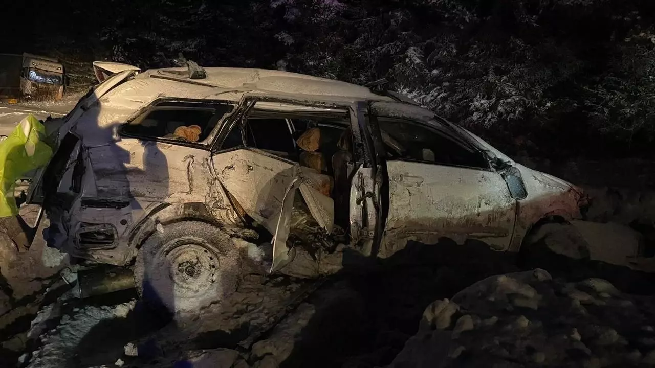 В авариях на трассе в Красноярском крае за день погибли два человека