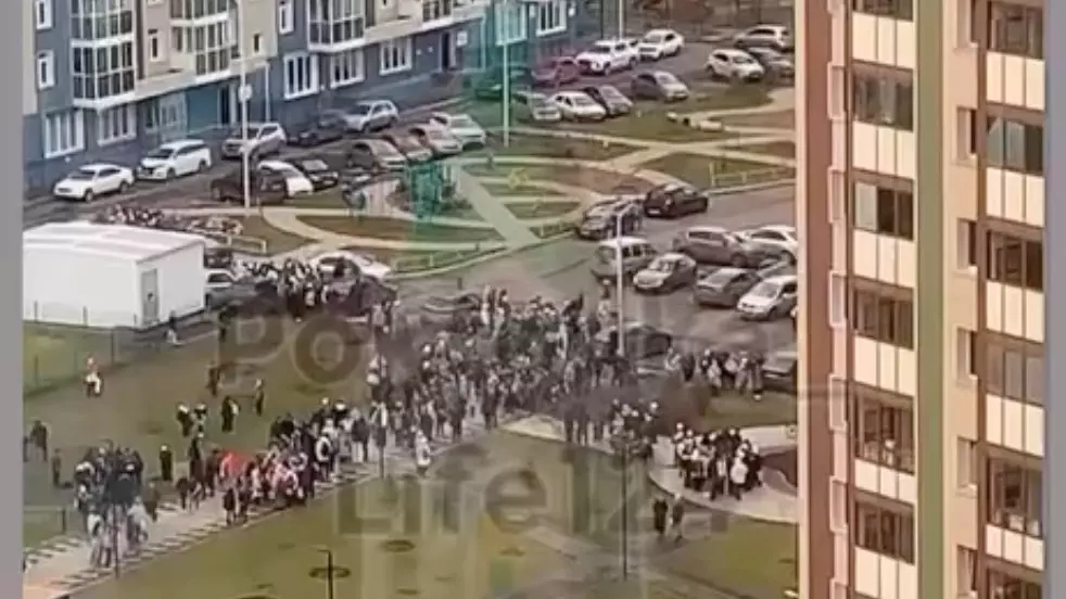 В Красноярске детей эвакуировали из школы в Покровке