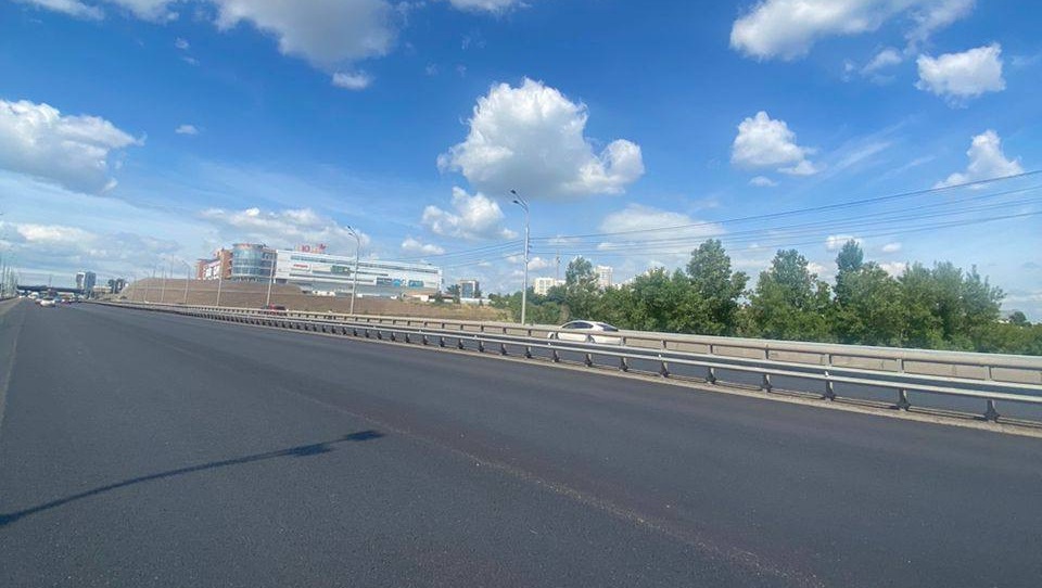 В Красноярске завершился ремонт Октябрьского моста