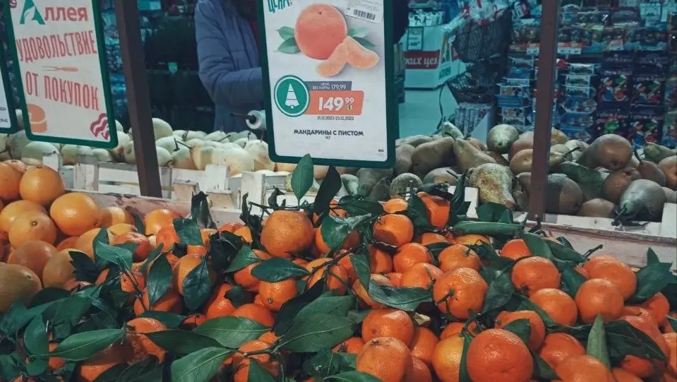 В красноярских магазинах цена мандаринов доходит до 350 рублей за килограмм
