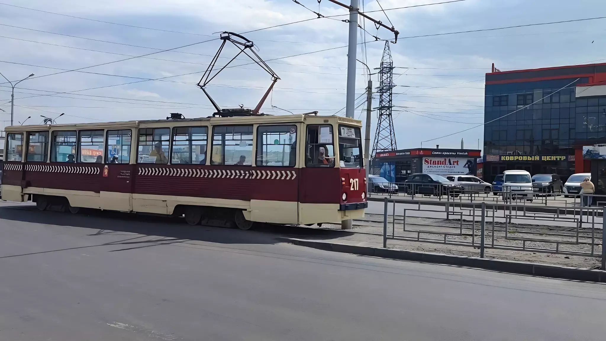 В Красноярске перестали ходить трамваи до Черемушек