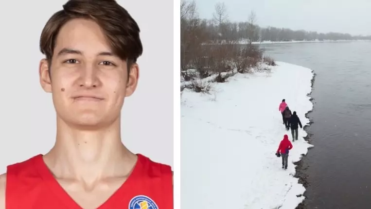 Поиски упавшего с моста 20-летнего баскетболиста могут отложить до весны