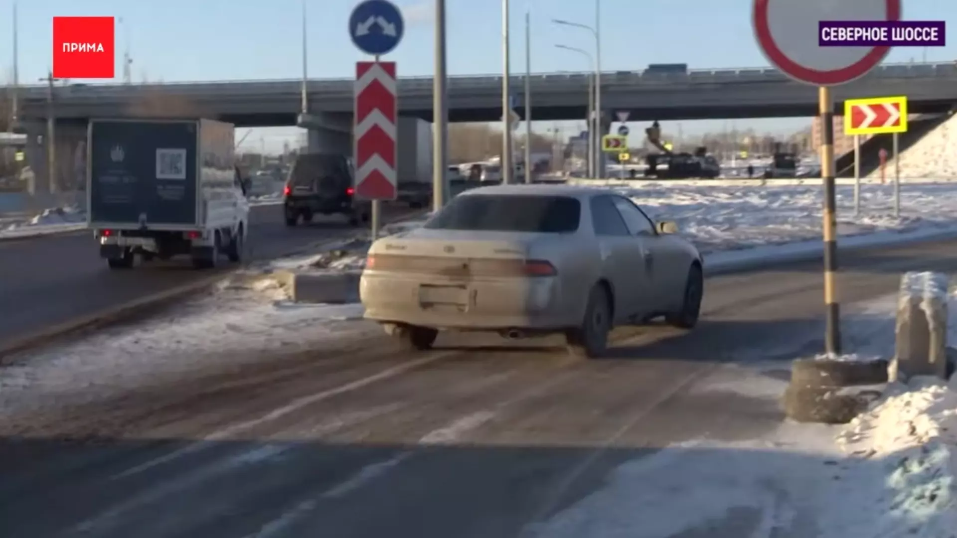Красноярские водители сами открыли развязку на Северном шоссе