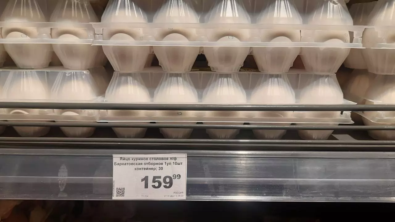 В Красноярске подорожание яиц достигло 30 рублей за месяц