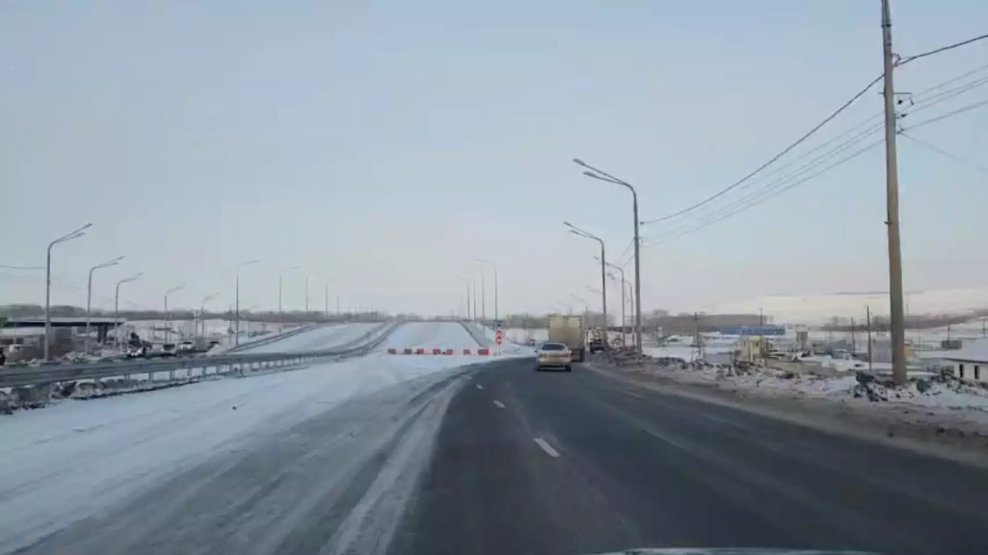 В Красноярске развязку на Северном шоссе снова не открыли в срок